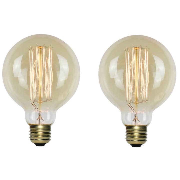 Ledsone – wholesale Light bulb/puck – 2 Pack E27,B22,E14 LED Edison Dimmable Vintage Amber Glass Warm white 2700K Light Bulbs~40867