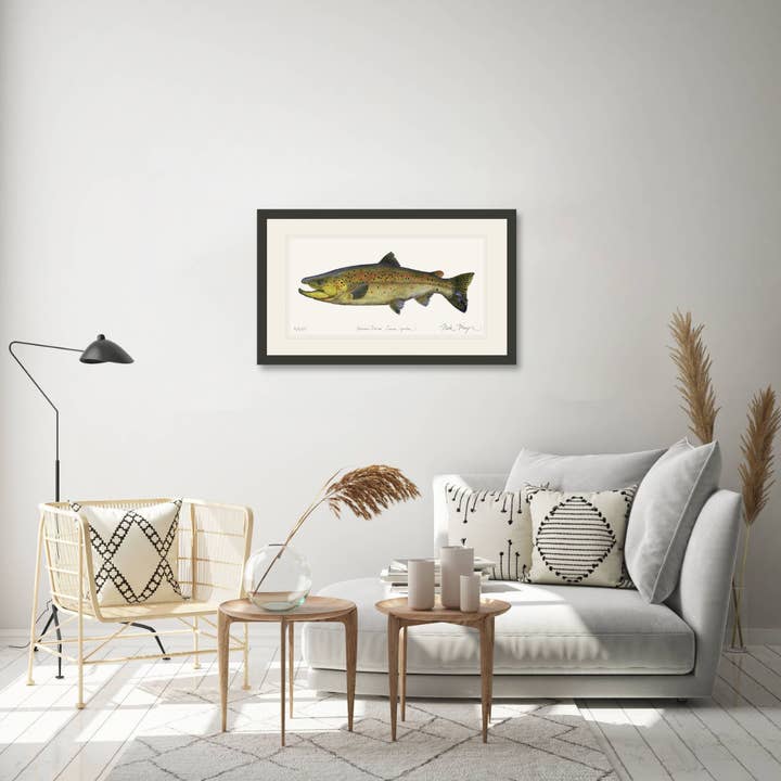 Brown Trout Limited Edition Print and other Purchase Wholesale feeder fish. Free Returns & Net 60 Terms on Faire trending on Faire.