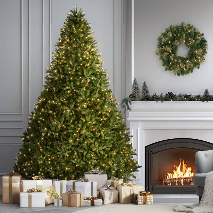 National Tree Company - Wholesale Artificial Christmas Tree - 9 ft. Pre-Lit Jersey Fraser Fir Tree with Clear Lights2