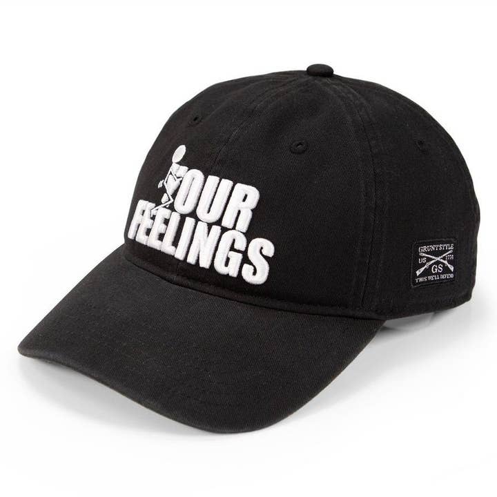 Grunt Style - Wholesale Baseball Cap - Men's - F*ck Your Feelings Dad Hat - Black1