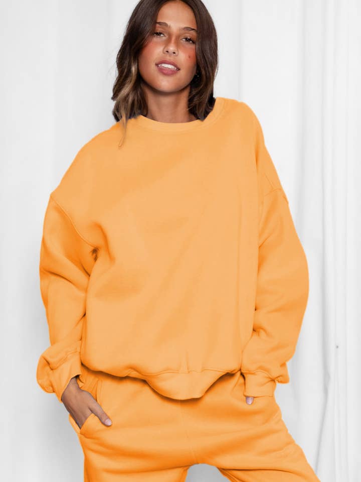 TICTOC - Wholesale Sweatshirt - Women's - VARSITY Plush Fleece Crew Neck Lounge Pullover Sweatshirt31