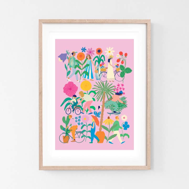 Art Print Flowercity for wholesale by Polka Paper