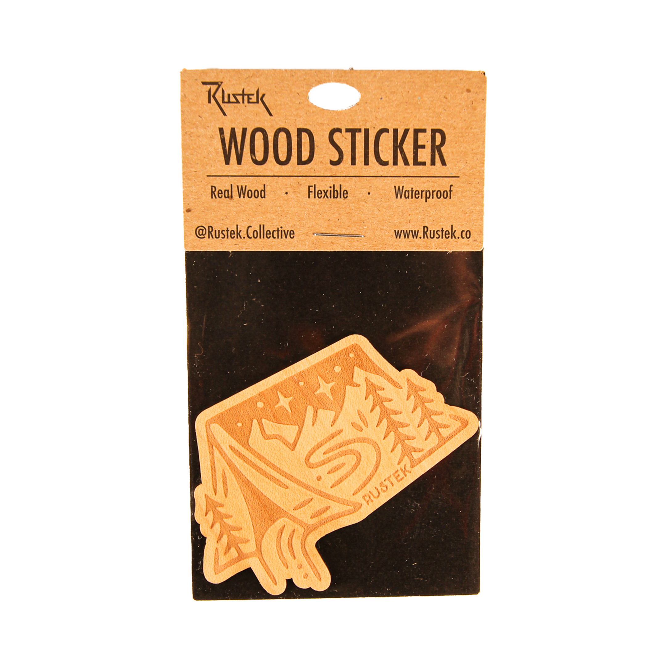 Rustek Collective – wholesale Sticker – CUSTOM ONLY Wood Sticker6