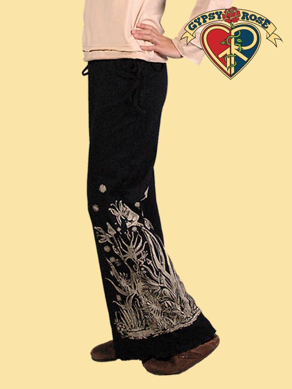 Gypsy Rose - Wholesale Pants – Women's - Cotton Mushroom Print Pants1