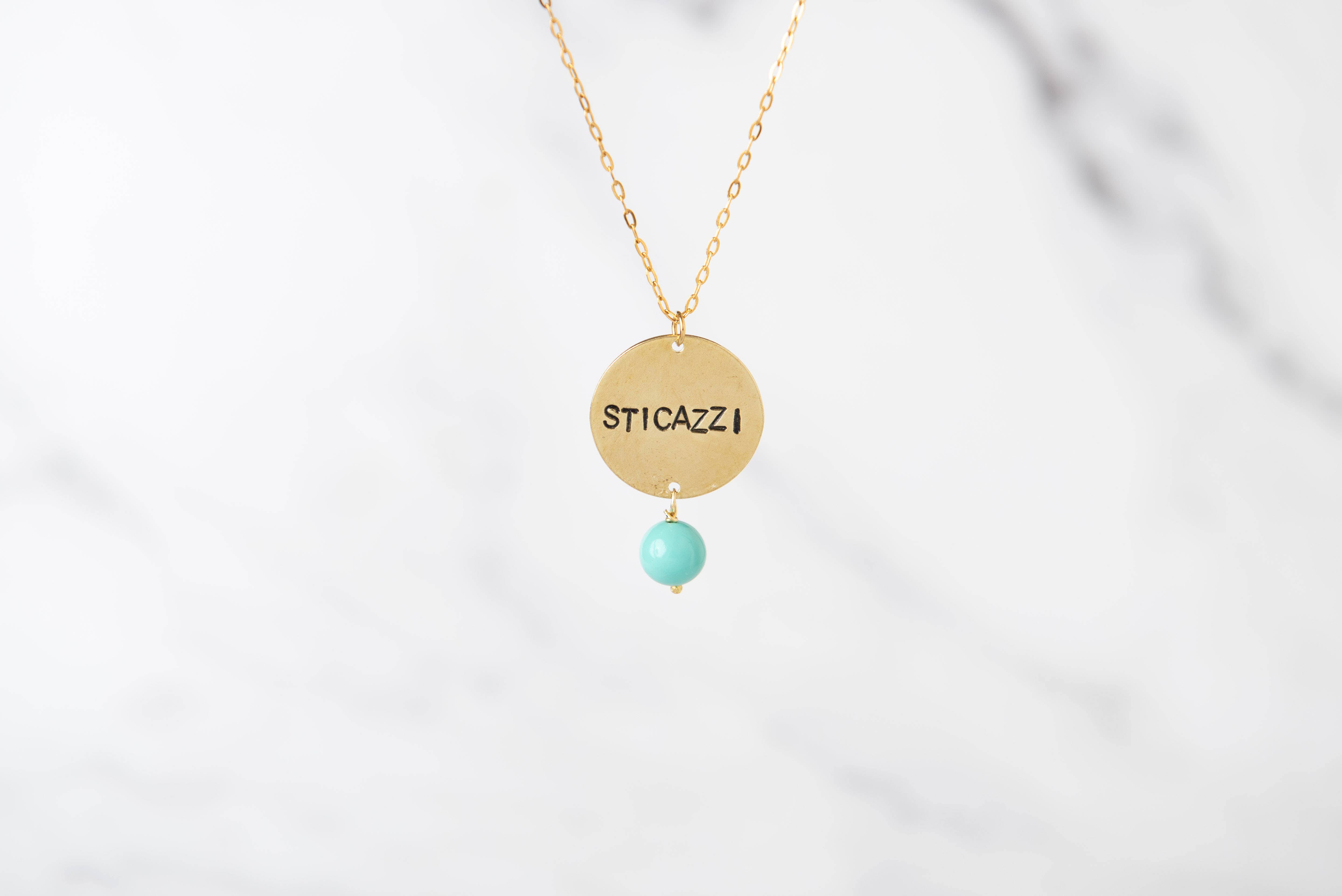 Loti jewels - Wholesale Pendant/Charm Necklace - ONE NECKLACE IN BRASS WITH ENGRAVING4