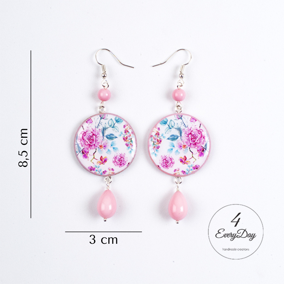 4everyday Handmade - Wholesale Dangle Earrings - Earrings: Rose2