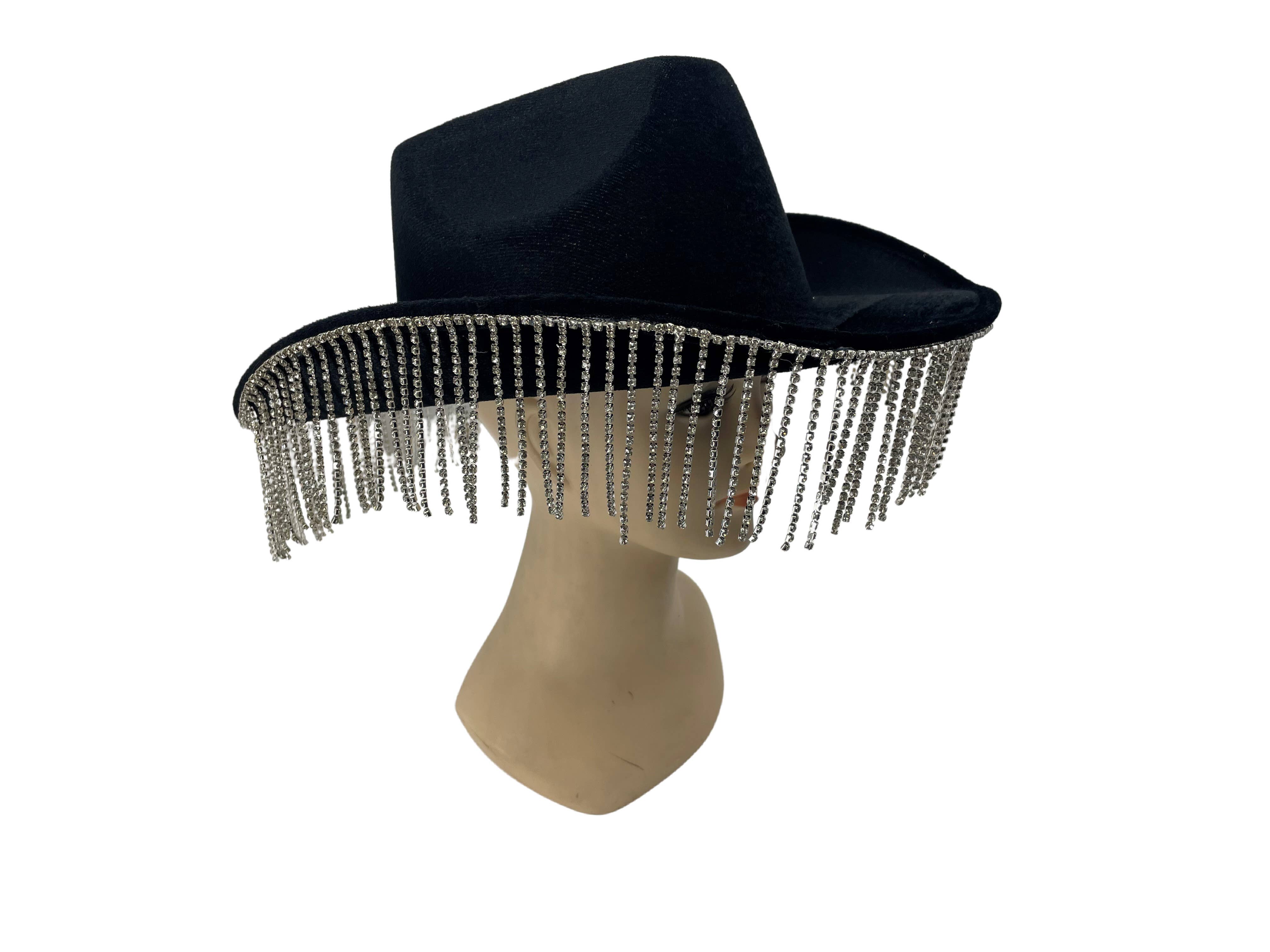 Western Fashion - Wholesale Cowboy Hat - Women's - JC544 - Cowboy Hat with Fringes1