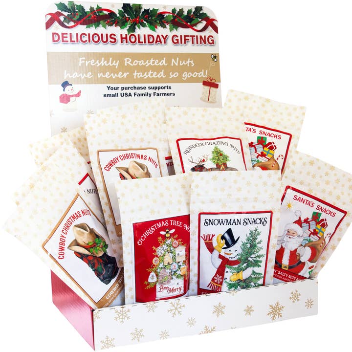 Maisie Jane’s - Wholesale Nuts - Gifting Snacking Nuts - 18 ct. Variety / Display Box