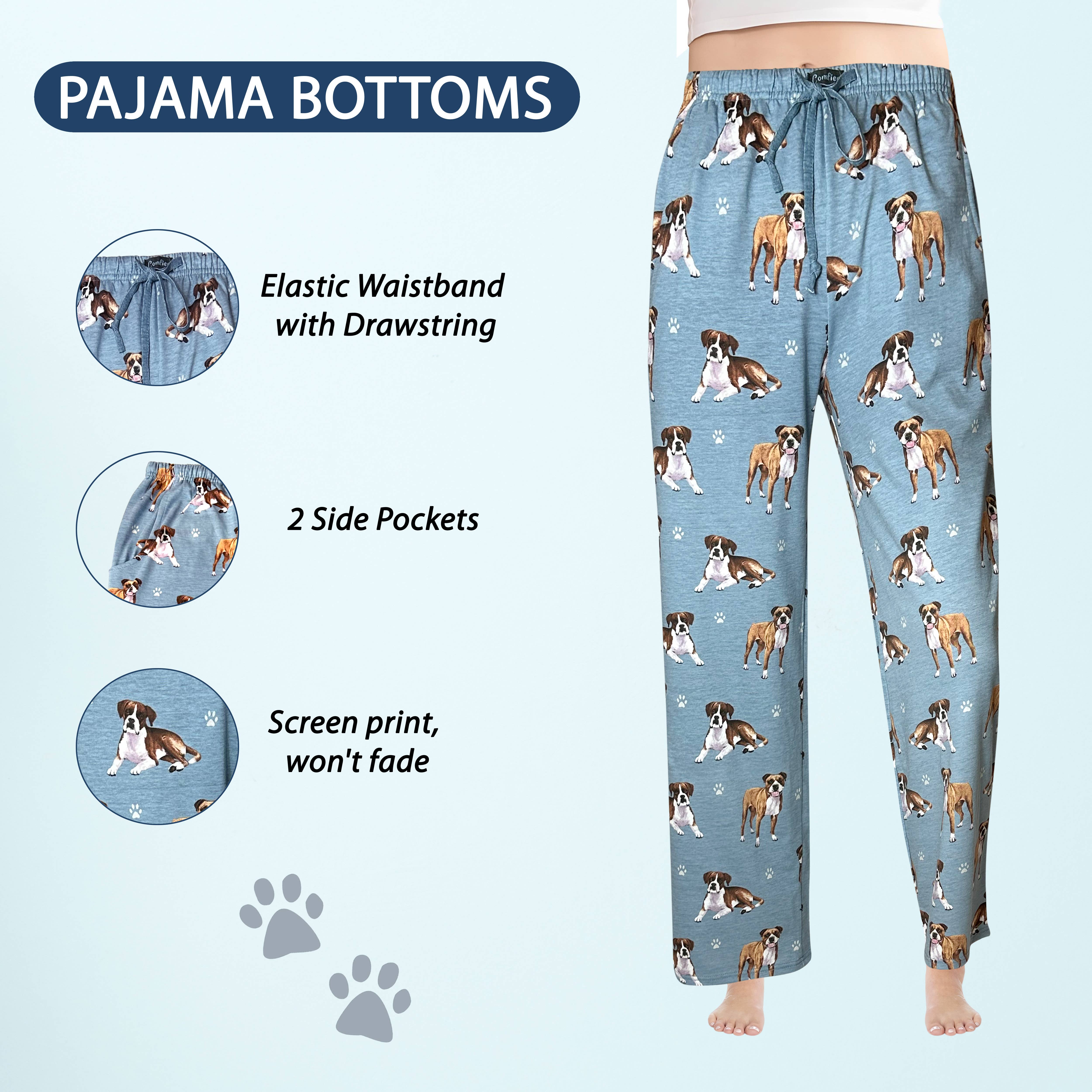 E&S Pets - Wholesale Sleepwear Bottom - Women's - Boxer Pajama Bottoms - Pet Lover Pajama Pants1