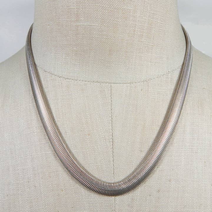 Elemental 18" Necklace of 8mm Fern Chain for wholesale by Sarah Cavender Metalworks