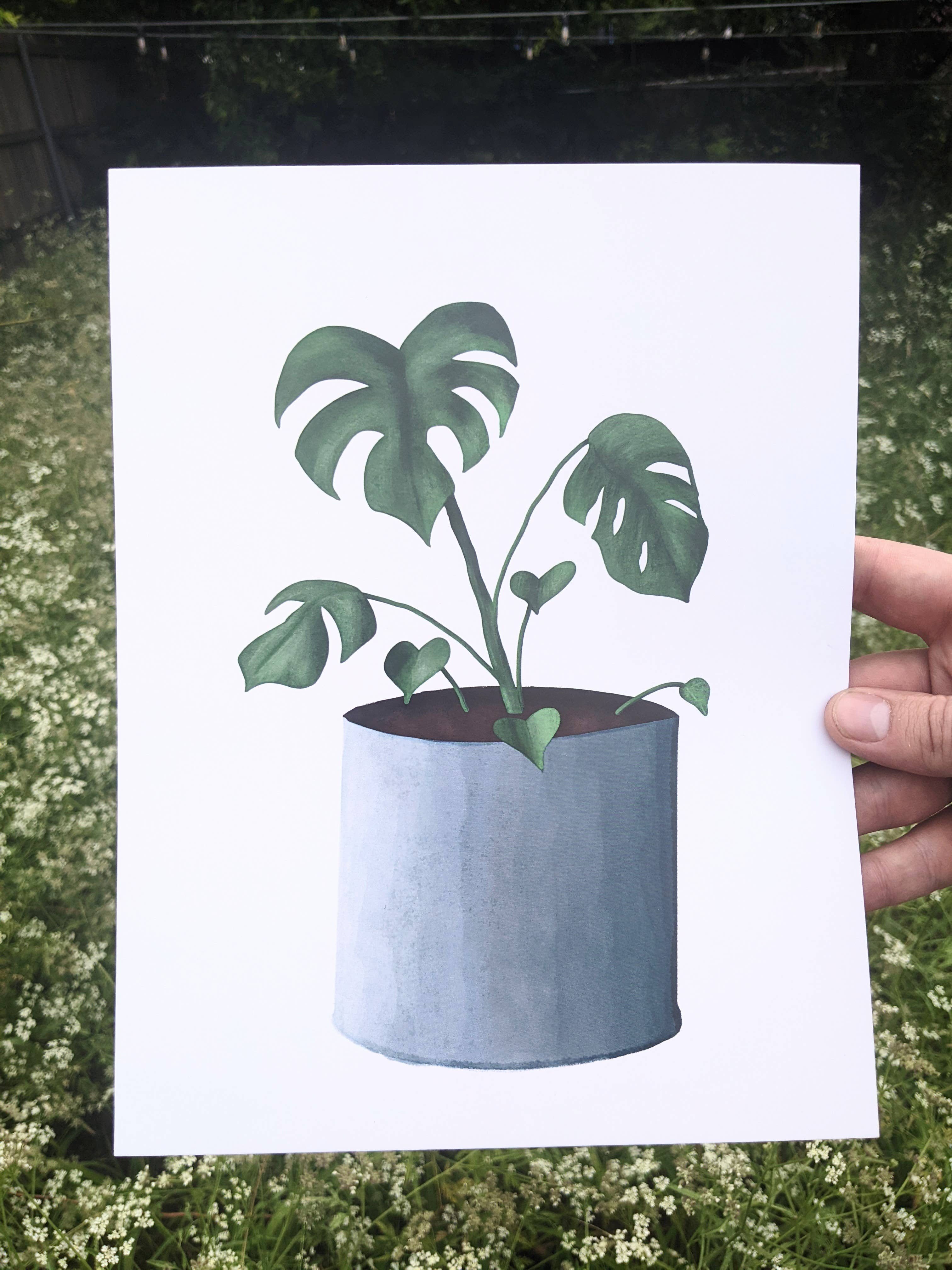 Taylor Stonebarger Creations - Wholesale Art Print - Monstera 8.5x11in. Print3