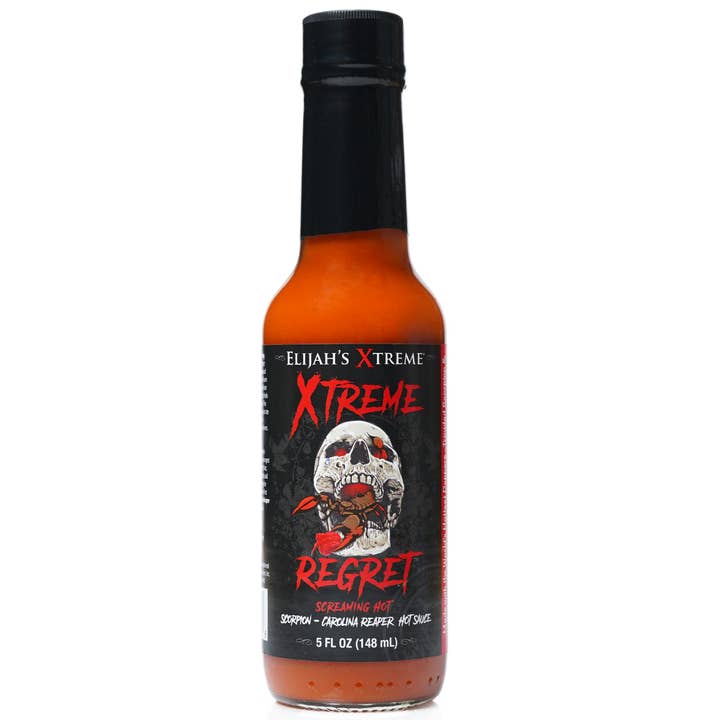 Xtreme Regret Hot Sauce for wholesale by Elijah's Xtreme Gourmet Sauces