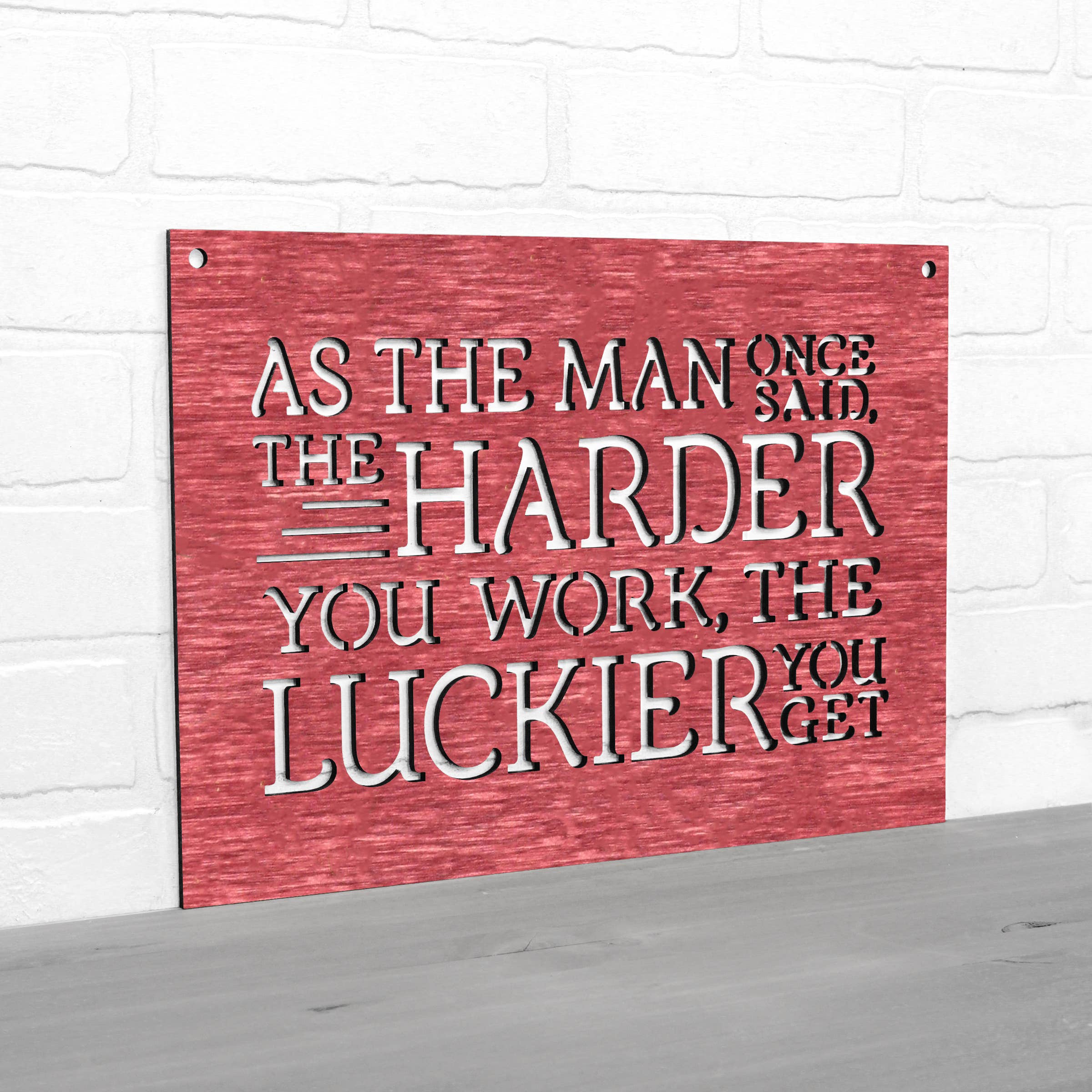 Spunky Fluff - Wholesale Wall Sign - As The Man Once Said Ted Lasso Wooden Quote Sign15