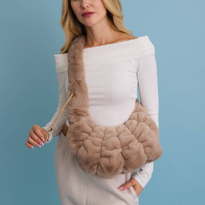 Leto Accessories - Wholesale Crossbody bag – Women's - Plush Cloud Knit Cross Body Bag ⛅️1