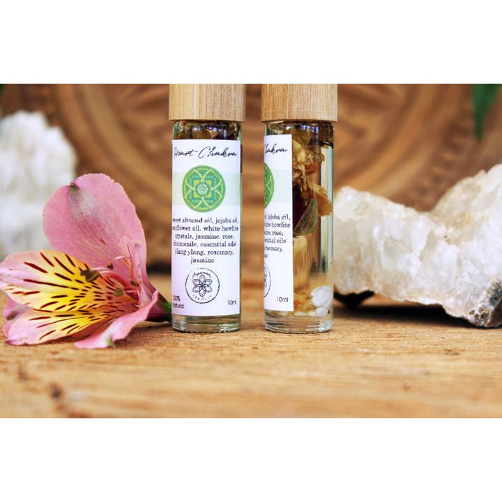 Ayamani Naturals - Vendita all'ingrosso Olio essenziale - Olio Roll On Chakra del Cuore, Cristalli Erbe & Oli Essenziali3