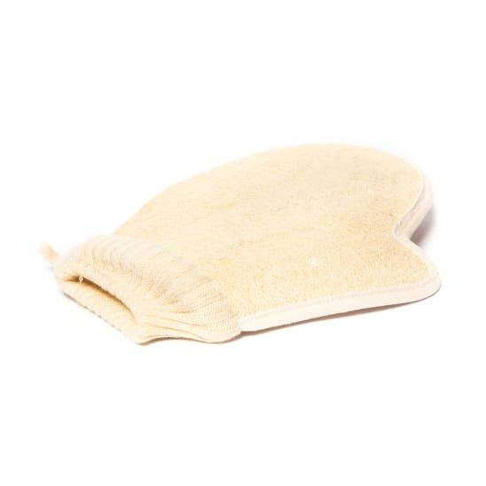 Loofah-handschoen met manchet voor wholesale door Sponges Direct