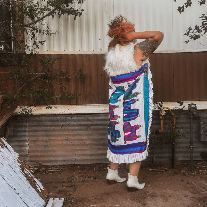 Reworked Fringe Duster – Funky Western Glam | One-of-a-Kind | Handmade in Arizona ♻️ Sustainably Reworked – Only One Available for wholesale by The Modern Alien