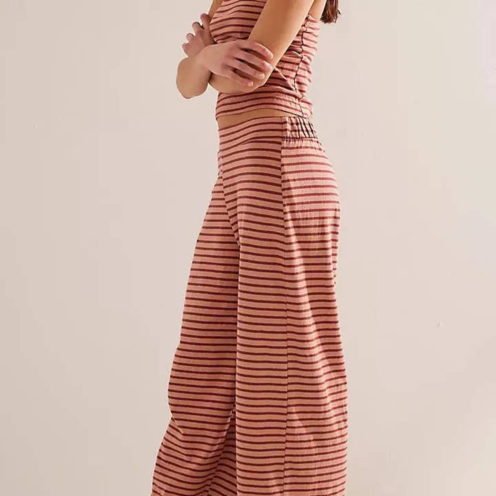 safistyle - Wholesale Lounge Set - Women's - Strapless Striped Casual Top Set22