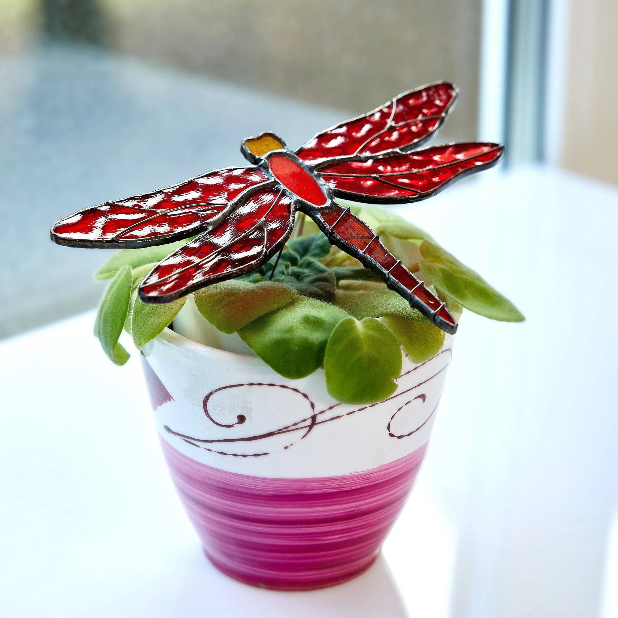 Avalglass – wholesale Suncatcher – Dragonfly Stained Glass Suncatcher1