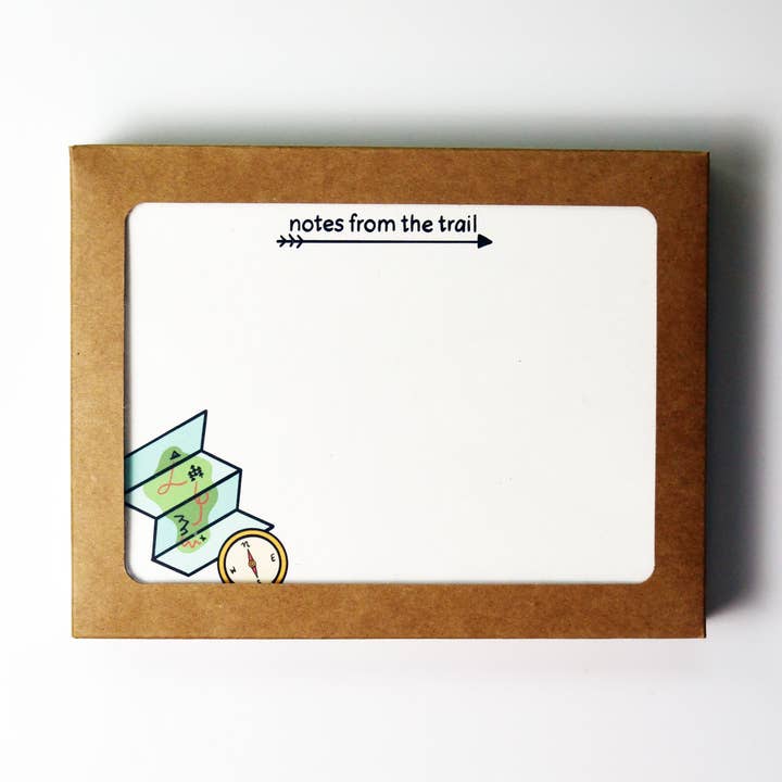 Notas do conjunto de papelaria Trail por atacado de Found Paper LLC