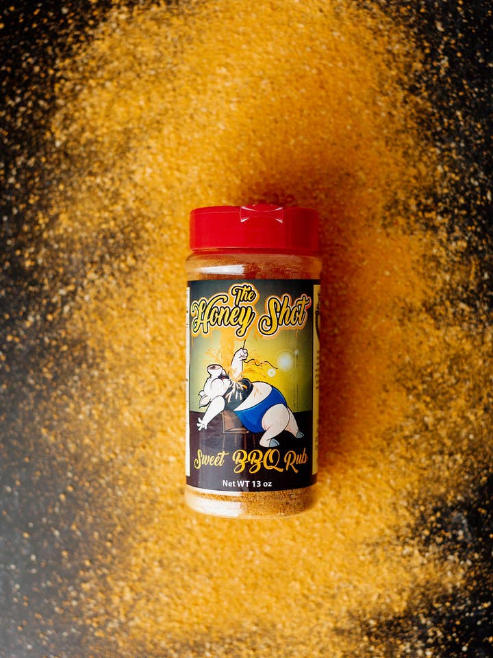 Honey Shot Sweet Rub for wholesale by CornCookers BBQ Products