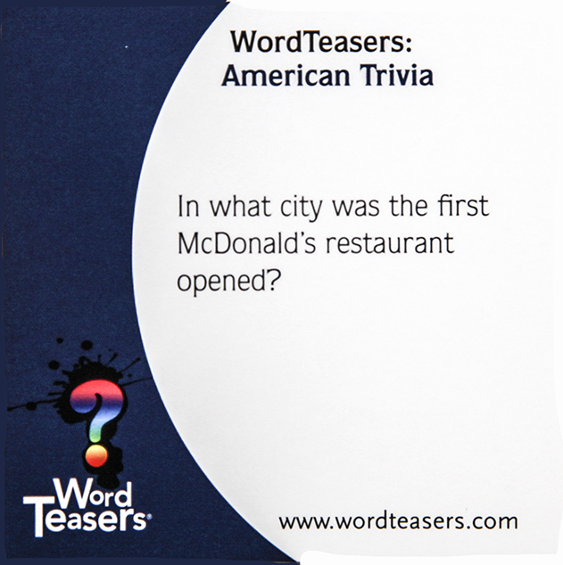 WordTeasers - Wholesale Card Game - American Trivia1