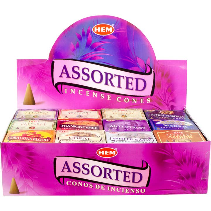 Kheops International - Wholesale Incense - Hem Incense Cones in Display of 48 Boxes Astd (Each)