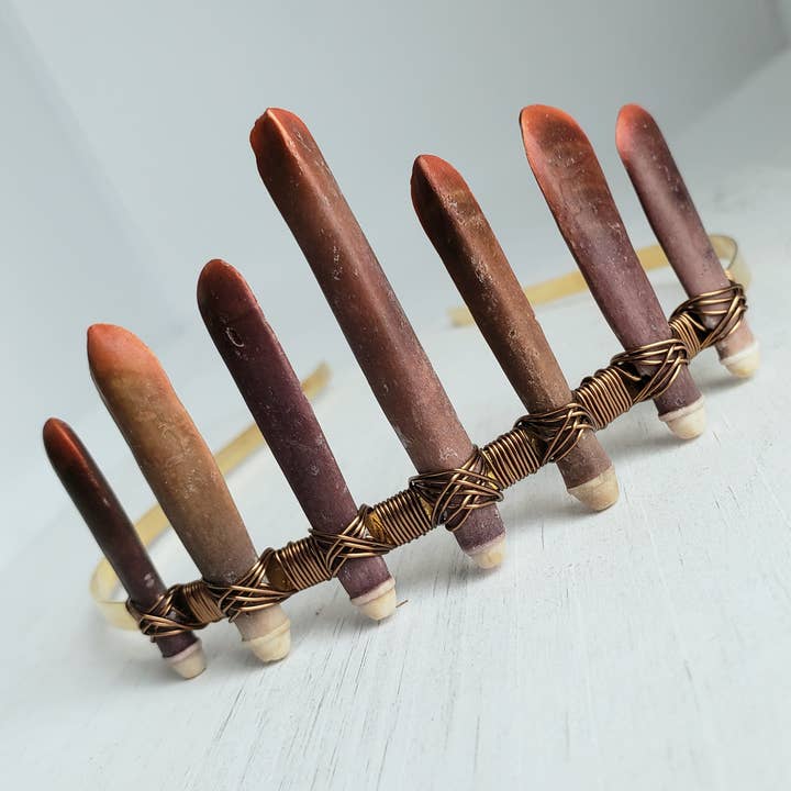 Diadème ou couronne en pierres précieuses - Sea Urchin Spines II pour la vente par Divine Dragon Designs