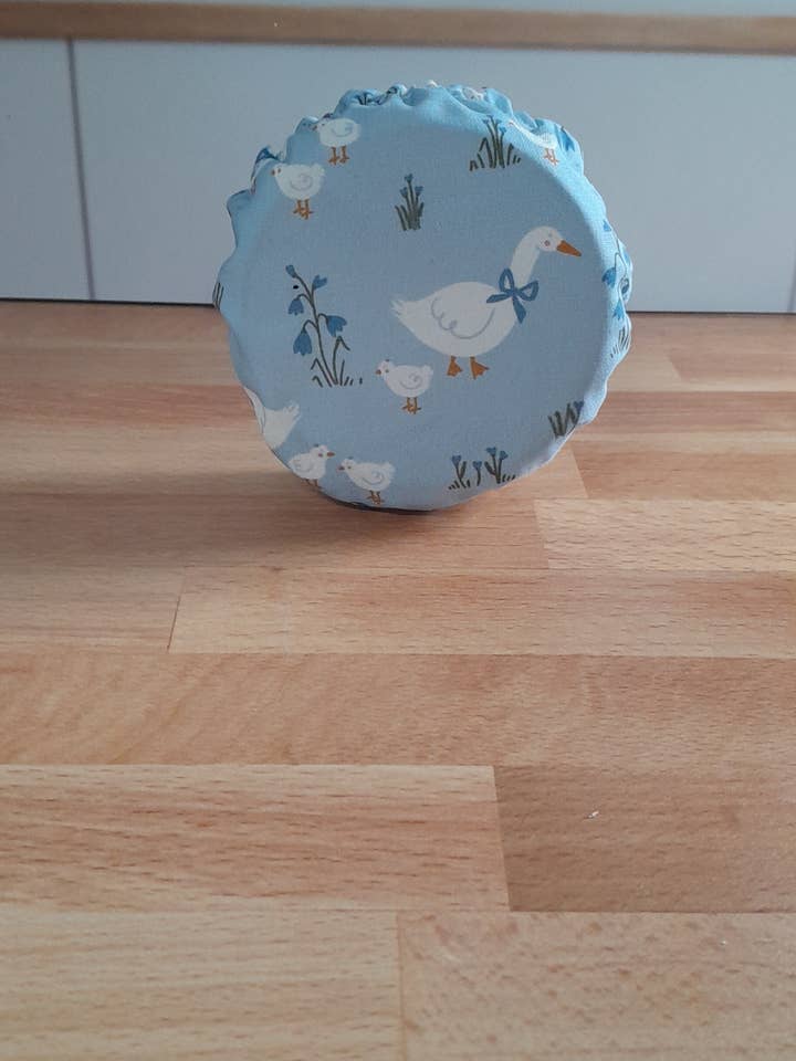 Waterproof Lined Jar Cover ~ Perfect for sourdough starters! for wholesale by Keetna Farm Goods