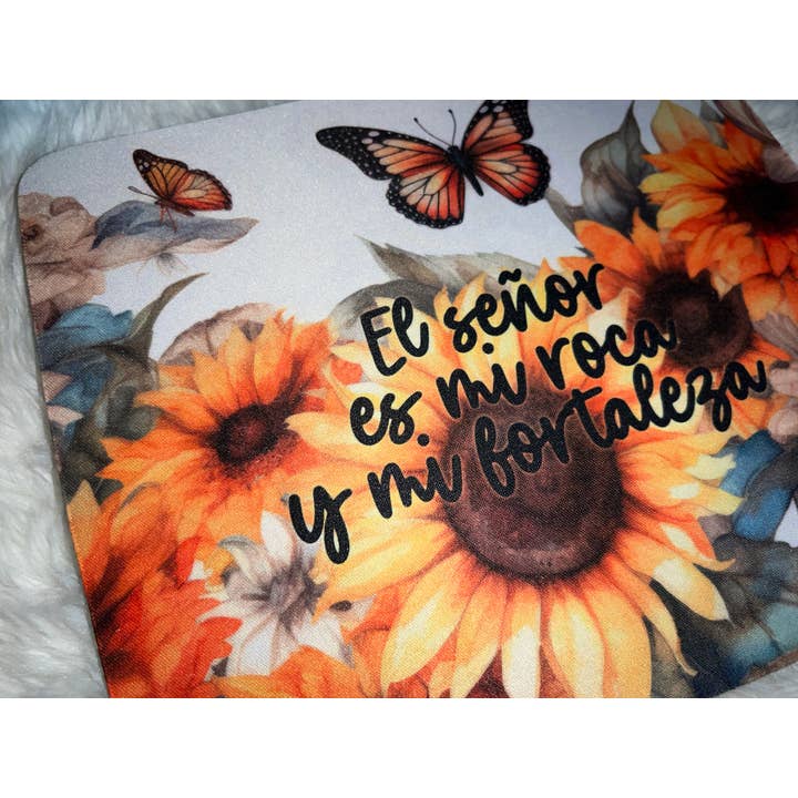 Shop Praise Creations ✨ - Wholesale Mousepad/Trackpad - El Senor es mi roca Mousepad, Spanish Christian Mousepad