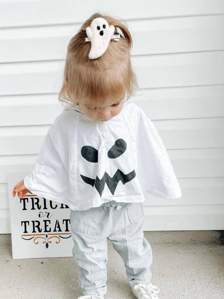 Ghost Felt Shape Hair Clip for wholesale by Made With Magic