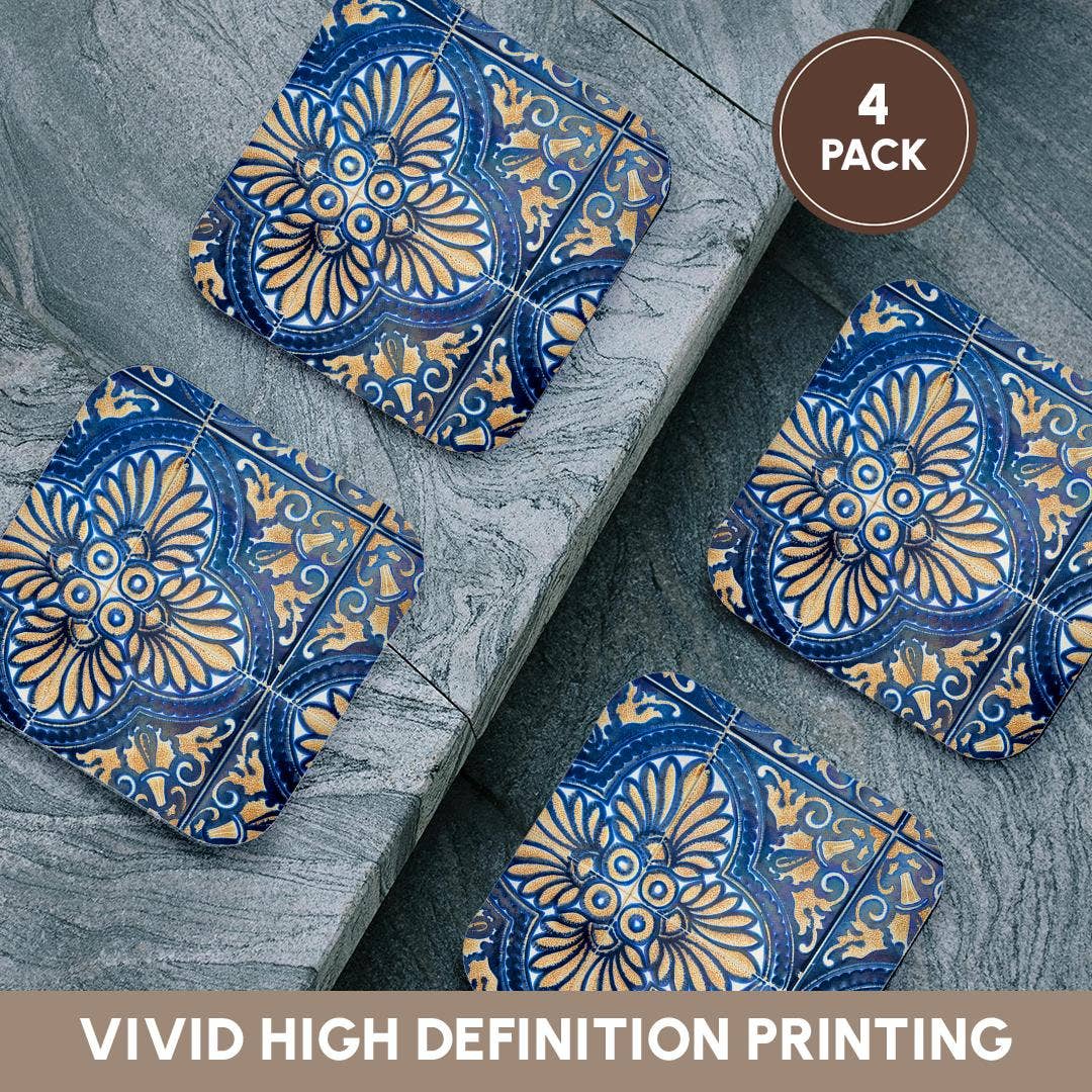 3dRose - Wholesale Coasters - 3dRose, Portugal, Costa Nova. Colorful houses Palheiros striped homes., Coaster12