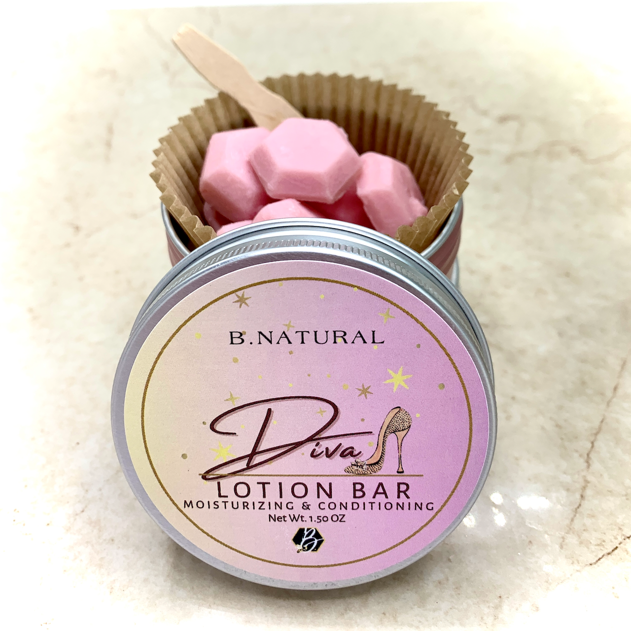 B.NATURAL - Wholesale Solid Lotion - Diva Lotion Bar| #1 Top Seller1