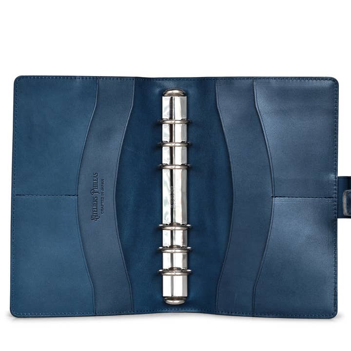 Organizador de Anillos de Cuero Tokaido (Azul) para venta al por mayor de Ateliers Phileas