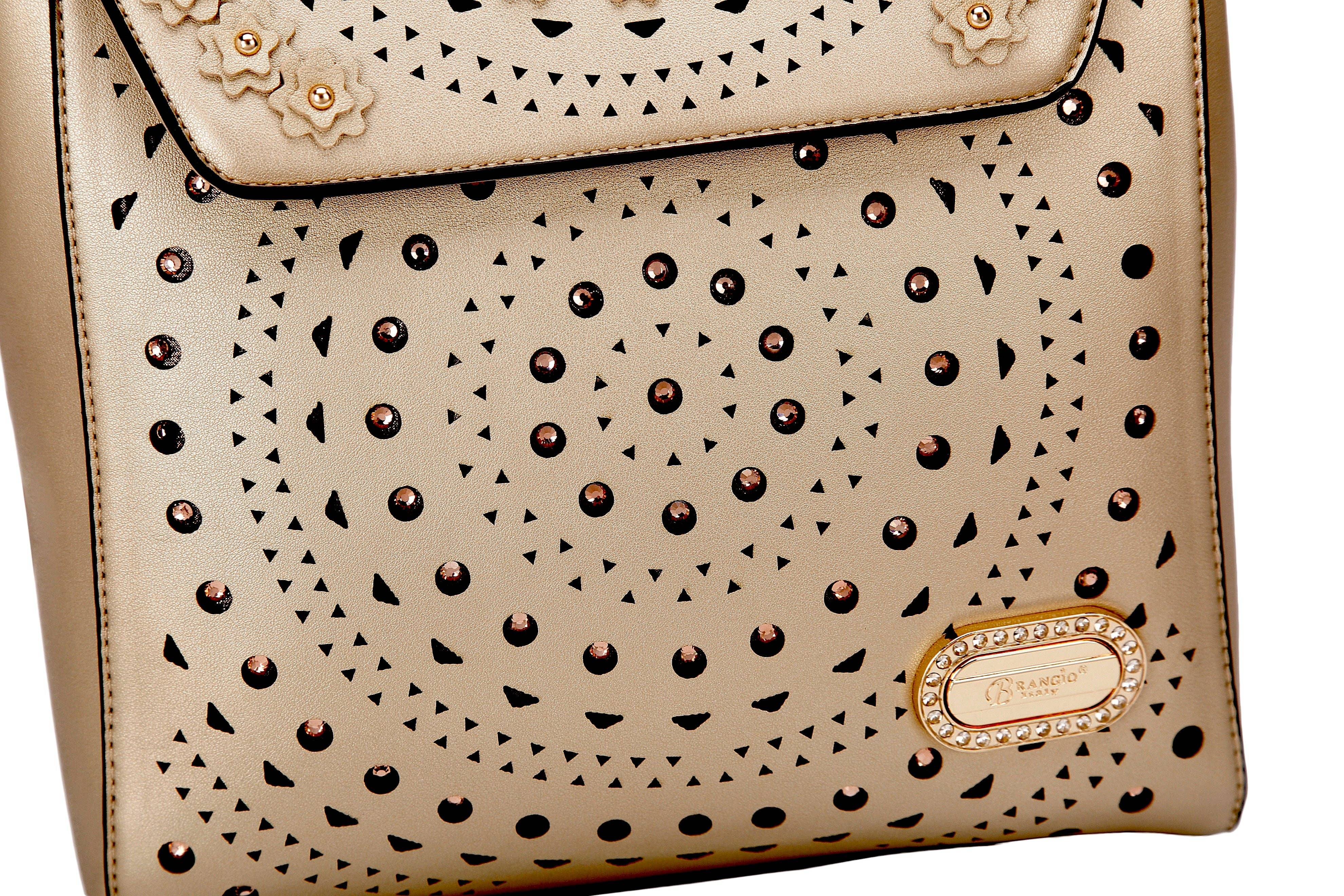 Brangio (Italy) Company Inc. - Wholesale Rugzak - Dames - Brangio Italië Sprankelende Bloemrijke Versierde Rugzak6