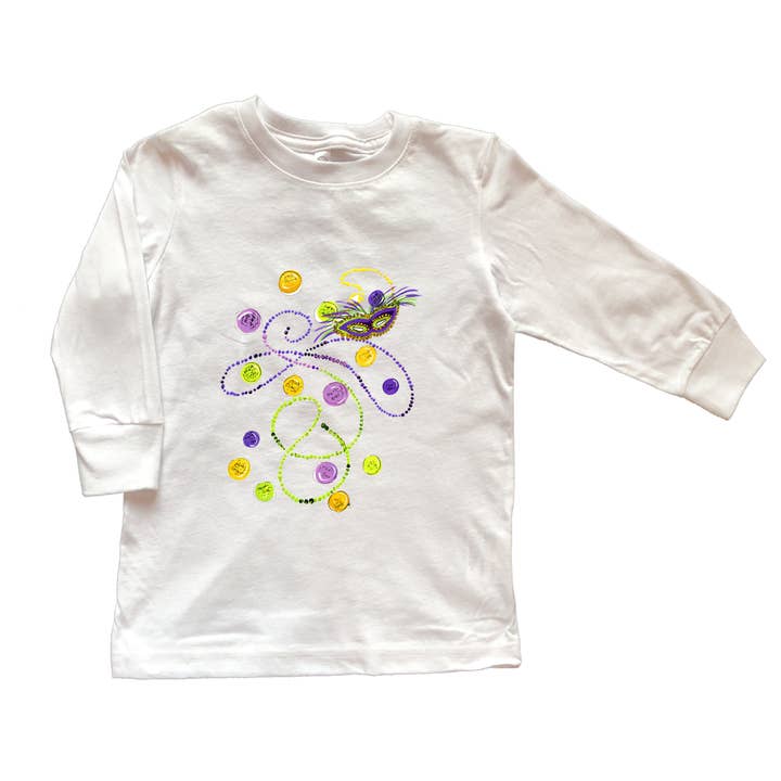 Tee Shirt LS Mardi Gras TS444 for wholesale by Designs By Beverly, LLC