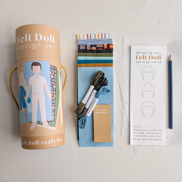 cape-designsæt - et moderne kreativt sæt til papirdukker for engroshandel hos Lowercase Toys