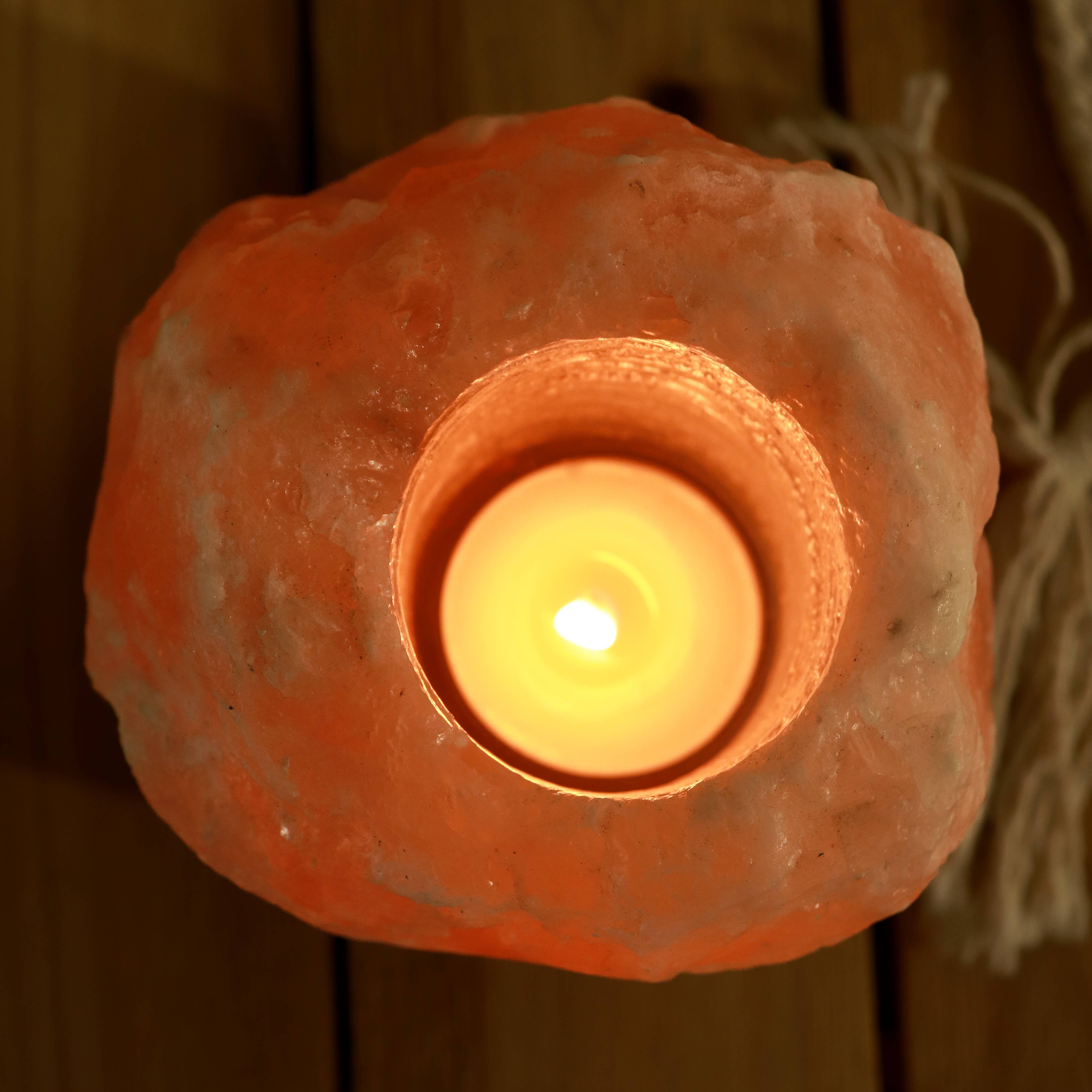 Natures Artifacts Inc – wholesale Candle holder – Himalayan Salt Crystal Candle Holder1