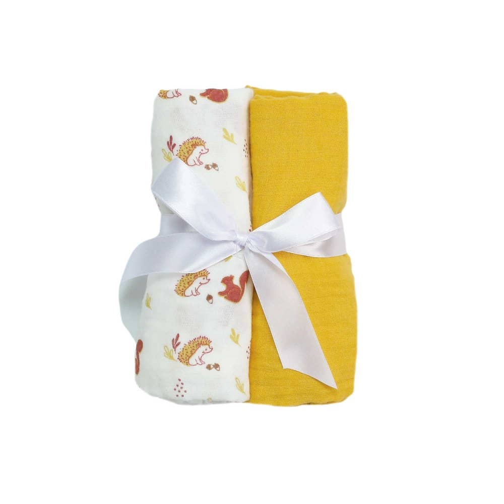 Trois kilos Sept - Wholesale Swaddle Set - Baby - Set of 2 diapers 70X70cm - Forest0