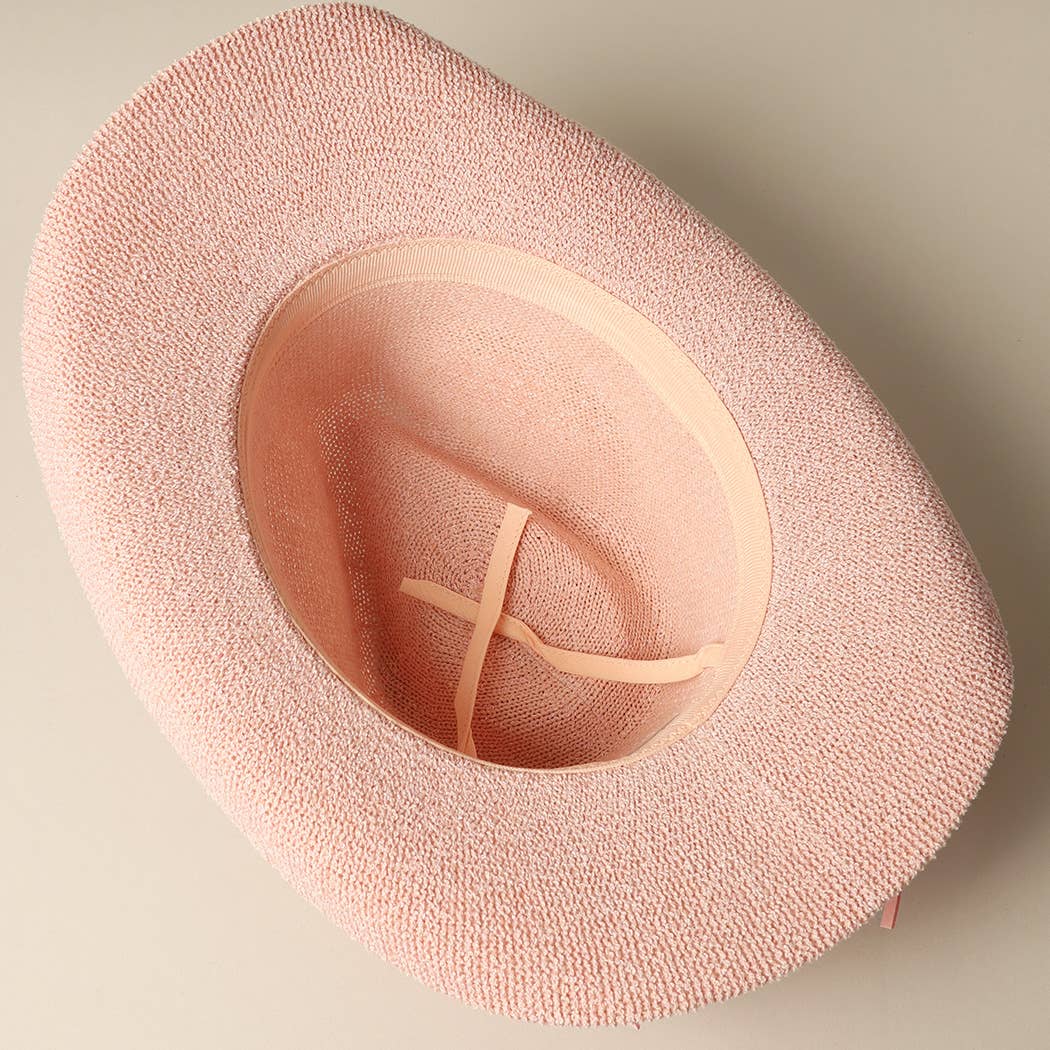 Fashion City – wholesale Cowboy Hat – Women’s – Solid Color Terry Cloth Cowboy Panama Adjustable Sun Hat
19