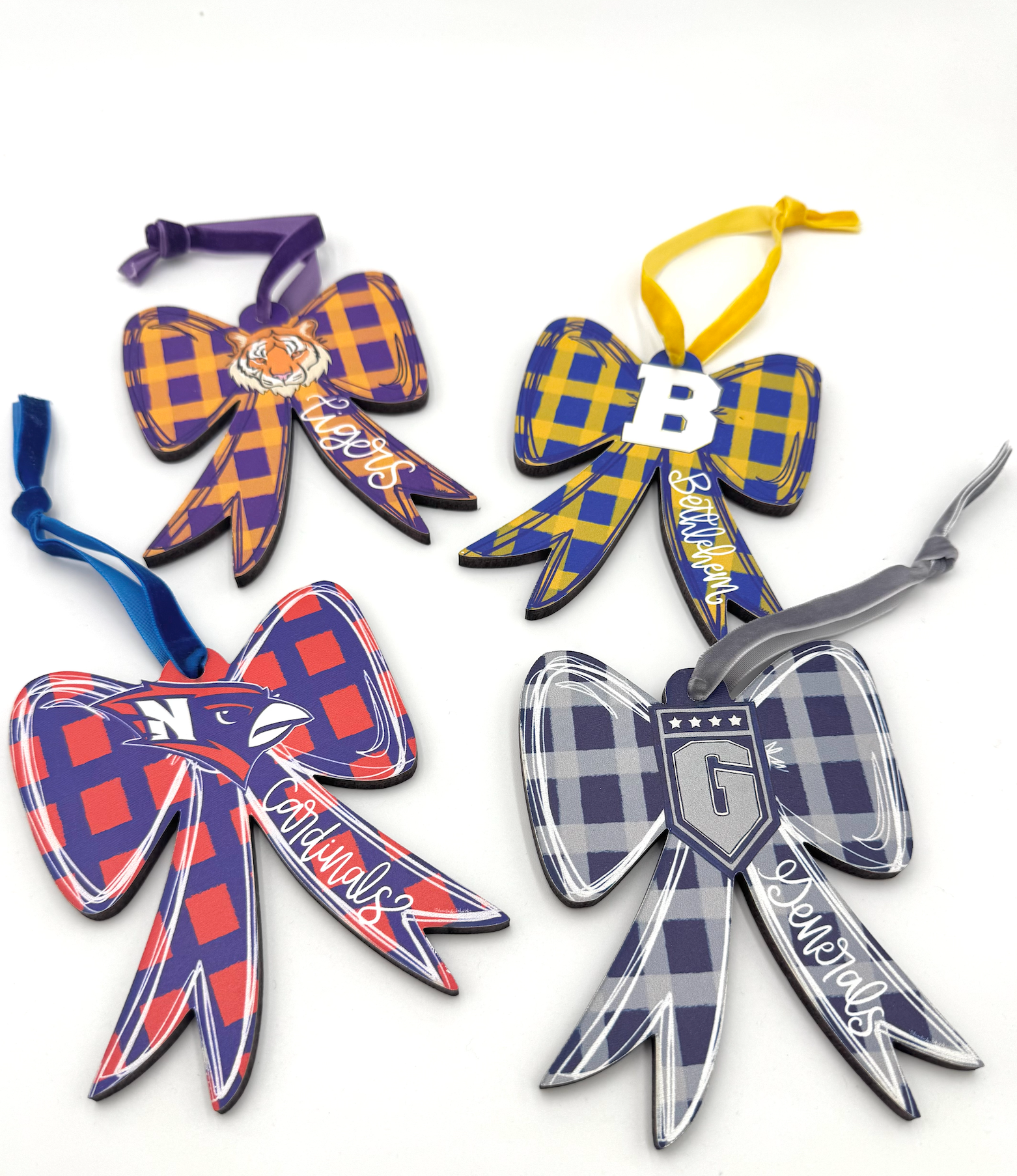 Doodles By Rebekah - Wholesale Ornament - Custom School Logo Wooden Ornaments2