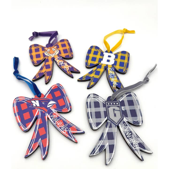 Doodles By Rebekah - Wholesale Ornament - Custom School Logo Wooden Ornaments2