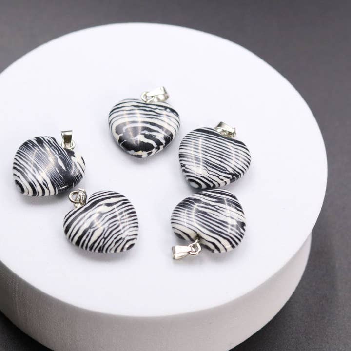 Gemcohub - Wholesale Spiritual stone/crystal - Amethyst Pendant Agate Heart Necklace Natural Stone23