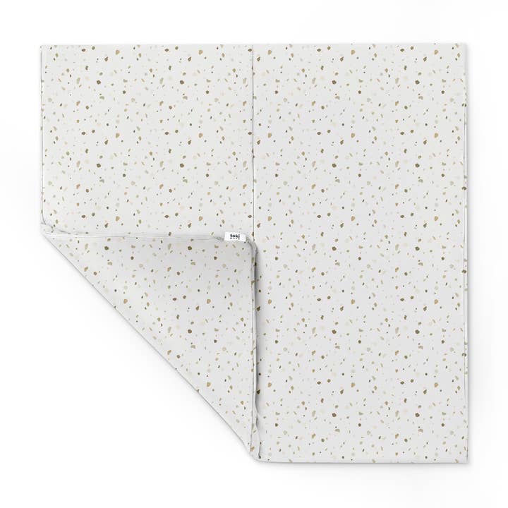 Terrazzo Chalk Vegan Leather Mat for wholesale by Toki Kids