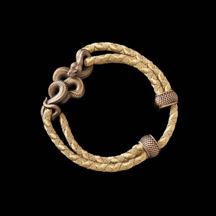 Coppertist.wu – wholesale Woven/braided bracelet – Tree Boa Rope Bracelet - Brass19