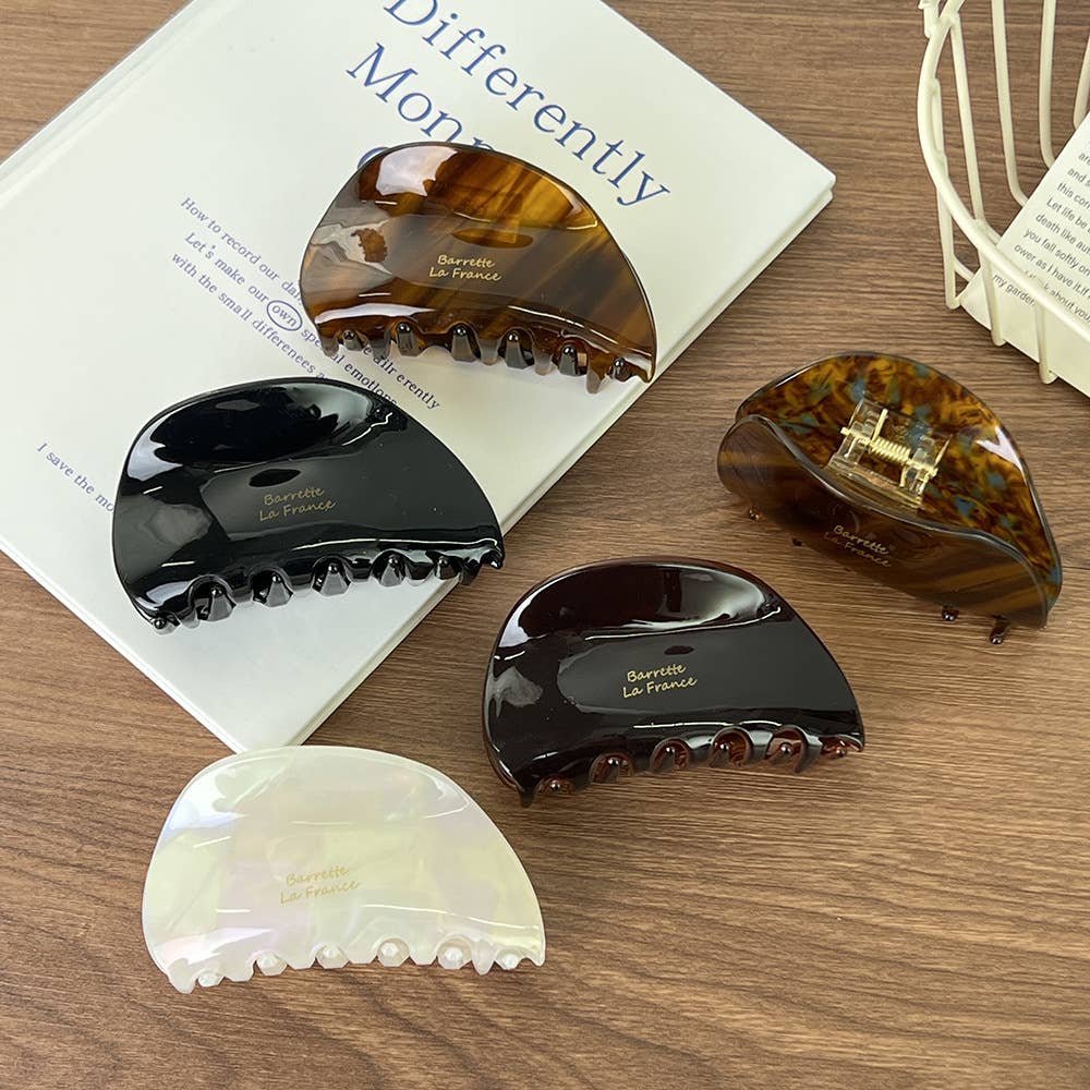 SoapElenGlen - Wholesale Hair Clip - Women's - Shell-shaped Acetate Hair Claw Clip5