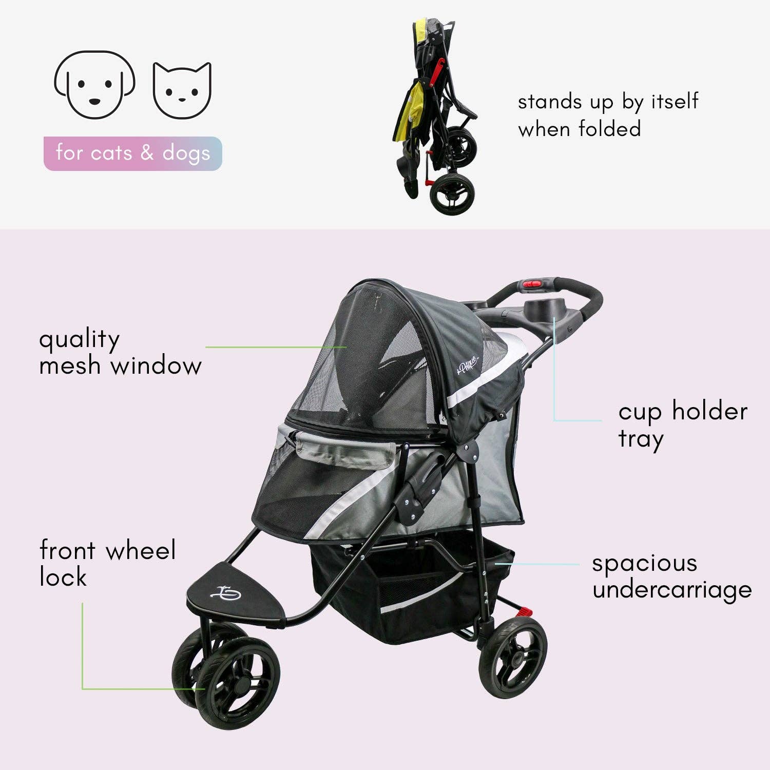 Petique - Wholesale Pet Carrier - Cat/Dog - Revolutionary Pet Stroller53