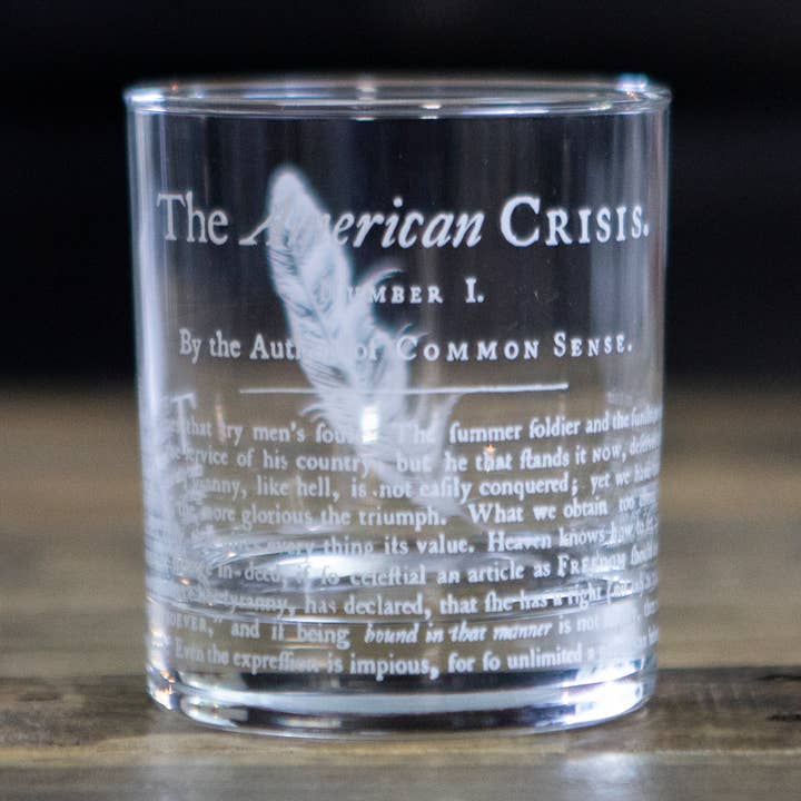 An American Crisis Whiskey Glass for wholesale by Liberty & Co.