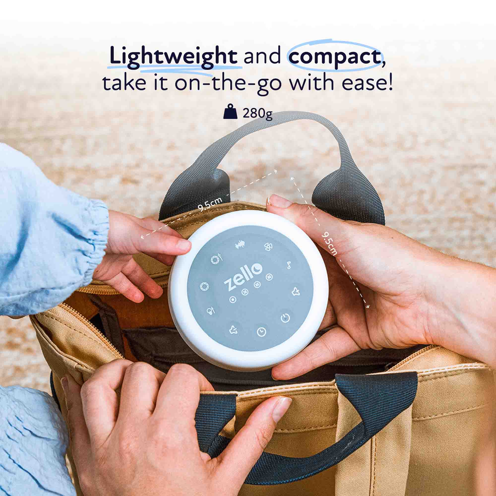 Hippychick - Wholesale White Noise Machine - Zello - Original White Noise Machine2