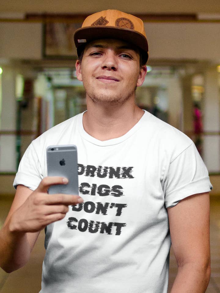 Drunk Cigs Don't Count - Men's Tee for wholesale by Smart Ass Shirts